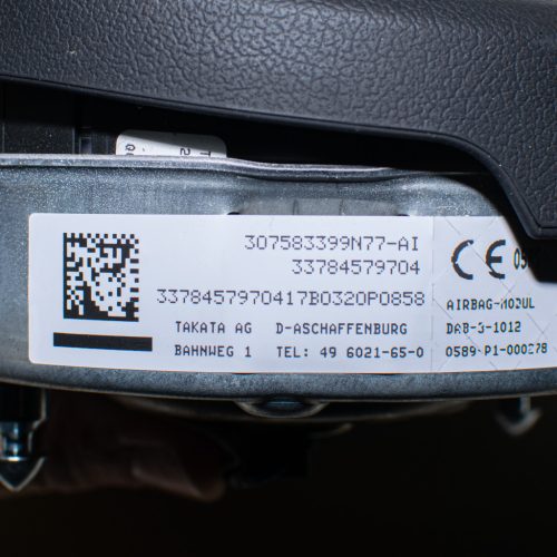 BMW 3er F30/F31, 4er F32/F33/F36, X5 F15 kormány légzsák