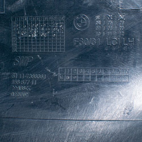 BMW 3er F30/F31 ködlámpa tartókonzol