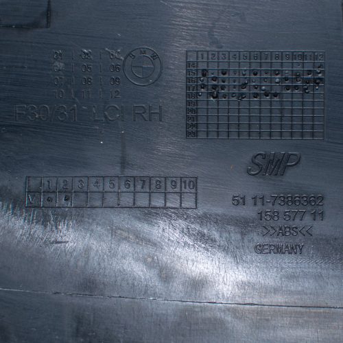 BMW 3er F30/F31 ködlámpa tartókonzol