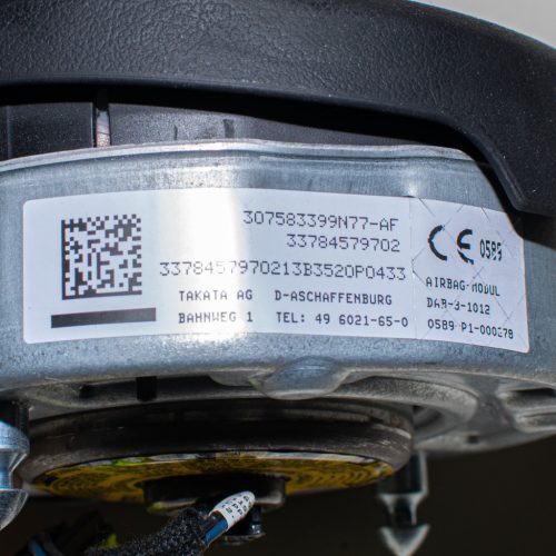 BMW 1er F20-F21, 3er F30-F31, 4er F32-F33-F36 kormánylégzsák