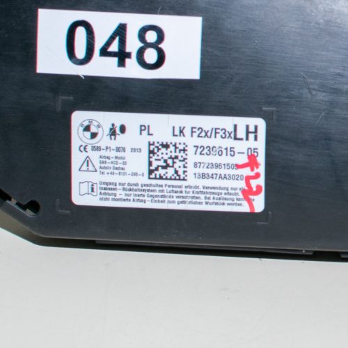 BMW 1er F20–F21 LCI, 2er F22–F87 M2 LCI, 3er F30–F31 LCI, F34 GT LCI, F80 M3 LCI, 4er F32–F36 oldal légzsák