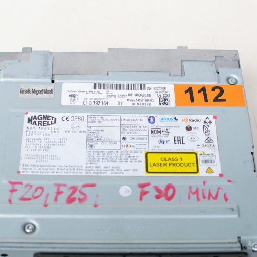 BMW 1er F20–F21, 2er F22–F23–F45 Active Tourer–F46 Gran Tourer–F87 M2, 3er F30–F31–F34 GT, 4er F32–F33–F36–F82 M4–F83 M4, 5er F07 GT–F10–F11, 6er F06 Gran Coupé–F12–F13, 7er F01–F02, i3 I01, X1 F48, MINI F55–F56–F54–F57–F60  CIC fejegység 