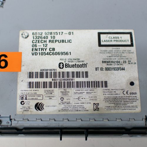 BMW 1er F20–F21, 2er F22, 3er F30–F31–F34 GT, 4er F32–F33 gyári rádió és navigációs fejegység (NBT típus)