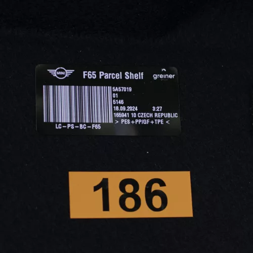 Mini Countryman (F65) kalaptartó (hátsó csomagtérpolc) 