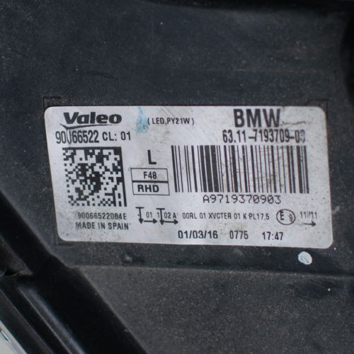 BMW X1 F48 LED bal első fényszóró /jobb kormányos autóból/