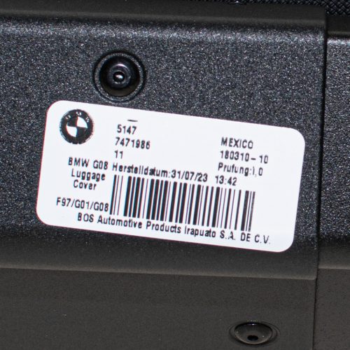 BMW X3 G01-F97, iX3 G08 csomagtérroló