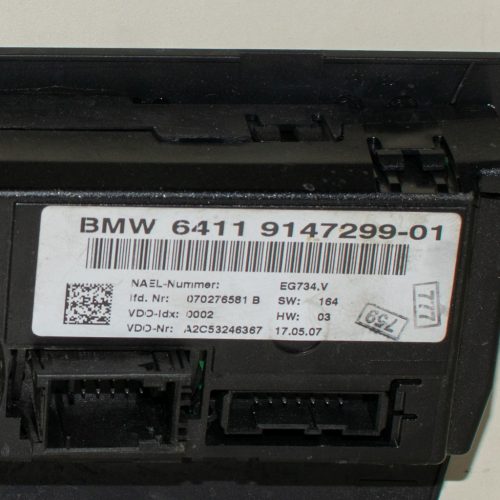BMW 1er E81–E87–E82–E88, 3er E90–E91–E92–E93 klímavezérlő