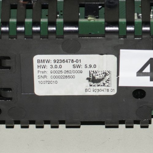 BMW 5er F10-F11-F07 Fűtéskapcsoló