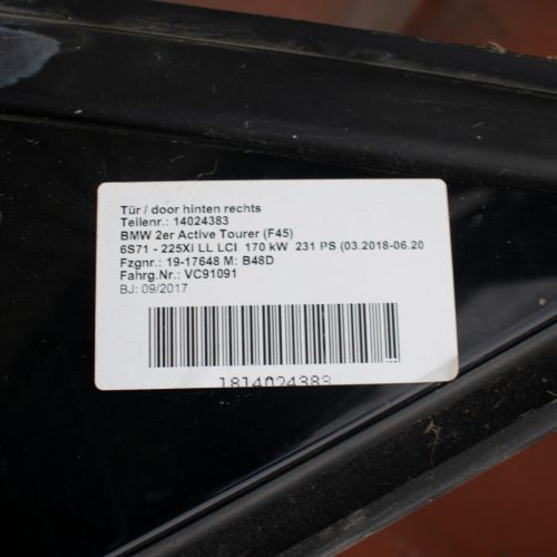BMW 2er F45 Tür hinten links