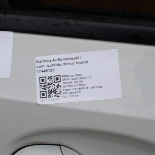 BMW 3 Series G20 Right Front Door