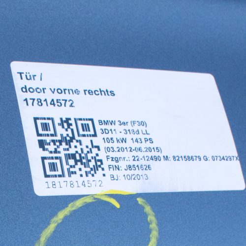 BMW 3er F30 Türen vorne links
