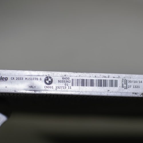 BMW 1er F20–F21, 2er F22–F23–F87 M2, 3er F30–F31–F34 GT, 4er F32–F33–F36 Gran Coupé, i3 I01, i8 I12–I15 hűtőradiátor (vízhűtő)