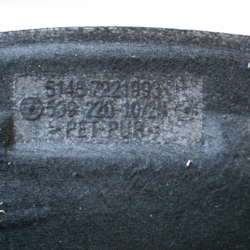 BMW 1er F20-F21, 2er F22-F23, 3er F30-F31-F34, 4er F33-F33-F36-F82 Motorháztető szigetelő (Cikkszám: 51487221993)