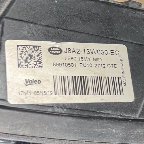 Range Rover Velar L560 bal első fényszóró (Cikkszám: J8A2-13W030-EG)