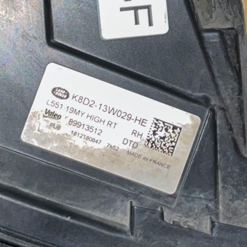 Land Rover Evoque L551  LED jobb első fényszóró (Cikkszám: K8D2-13W029-HE)