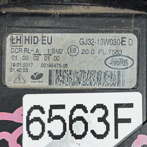 Land Rover Evoque L538  bal első fényszóró (Cikkszám: GJ32-13W030-ED)