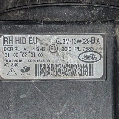 Land Rover Evoque L538  jobb első fényszóró (Cikkszám: GJ3M-13W029-BA)