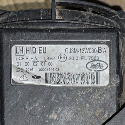 Land Rover Evoque L538 bal első fényszóró (Cikkszám: GJ3M-13W029-BA)