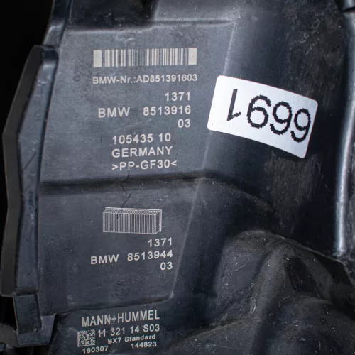 BMW 1er F40, 2er F44-F45-F46, X1 F48, X2 F39, MINI F56-F55-F54-F57-F60 légszűrőház