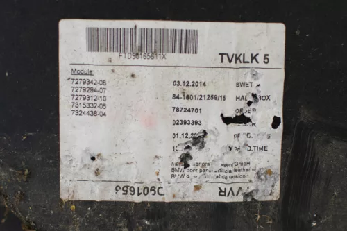 BMW 3er F34 3GT jobb első ajtókárpit