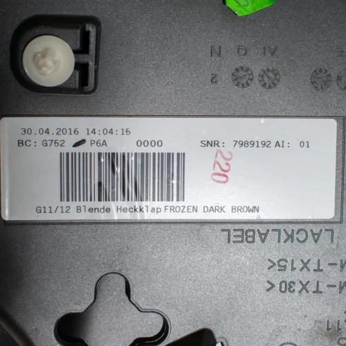 BMW 7er G11-G12 csomagtartó fedél burkolat (Cikkszám: 7379945)