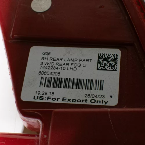BMW X6 G06, X4 G02 jobb hátsó lámpa 